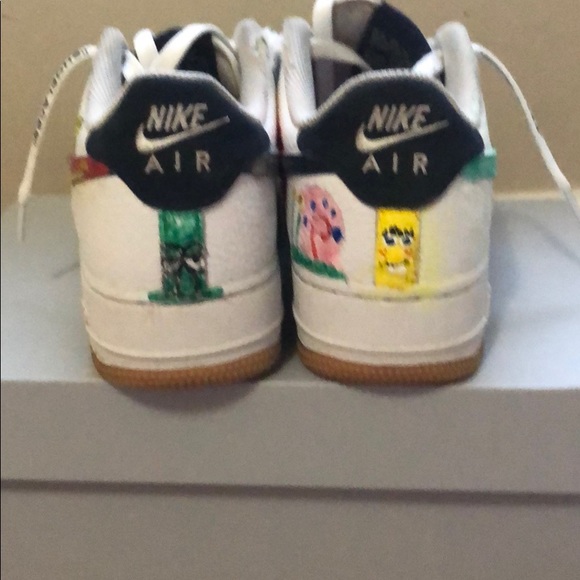 Custom SpongeBob Nike Air Force 1s - Picture 3 of 8